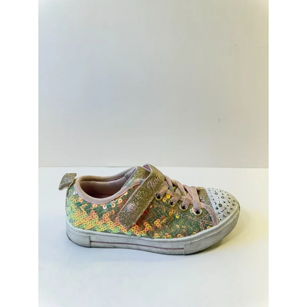 Twinkle Toes Girls Sneakers Sparks Sequin Pary US 13 Youths
